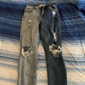 Almost Famous Ripped Jeans - 0